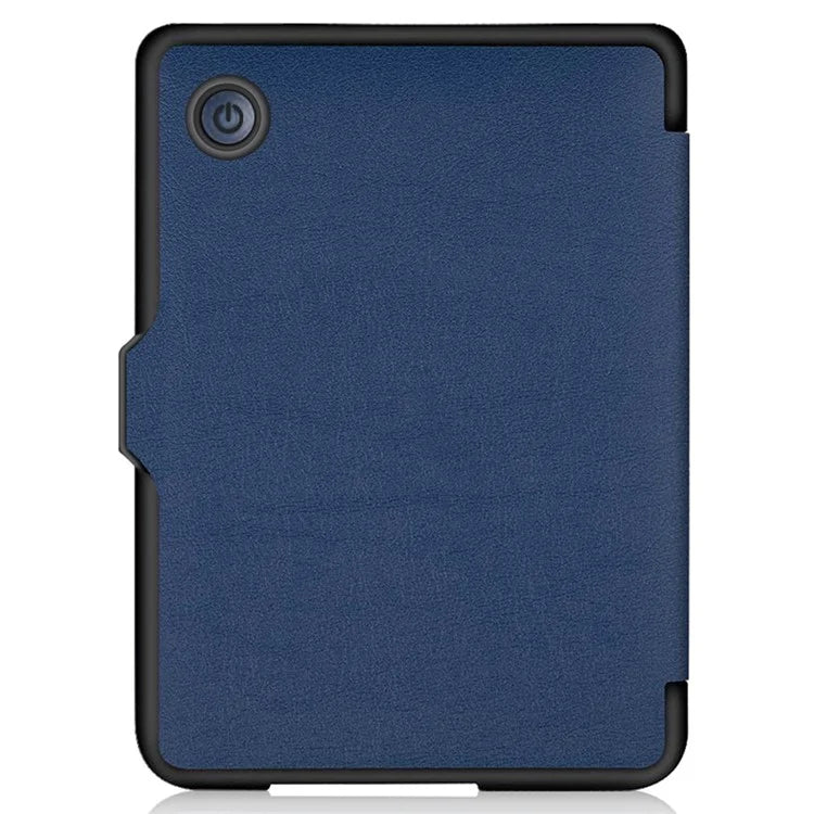 For Kobo Clara 2E Case Origami Stand Hard PC+PU Leather Tablet Cover