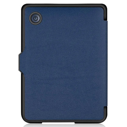For Kobo Clara 2E Case Origami Stand Hard PC+PU Leather Tablet Cover