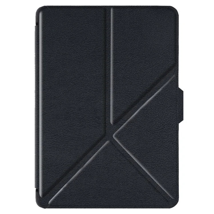 For Kobo Clara 2E Case Origami Stand Hard PC+PU Leather Tablet Cover