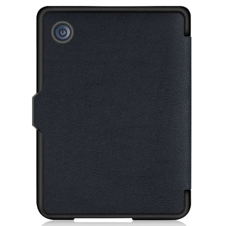 For Kobo Clara 2E Case Origami Stand Hard PC+PU Leather Tablet Cover