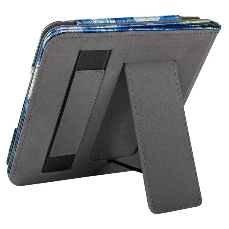 For Kobo Libra 2 N418 Kickstand Case Pattern Printing PU Leather E-Reader Cover