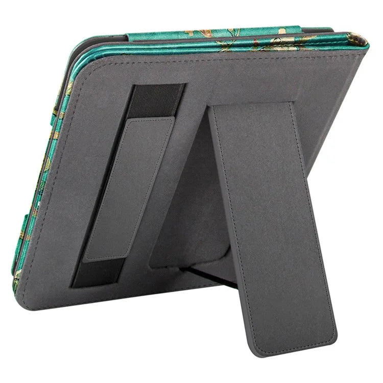 For Kobo Libra 2 N418 Kickstand Case Pattern Printing PU Leather E-Reader Cover