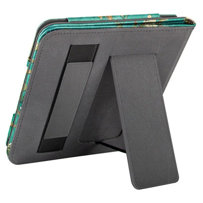 For Kobo Libra 2 N418 Kickstand Case Pattern Printing PU Leather E-Reader Cover