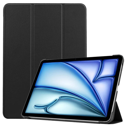 For iPad Air 13 (2024) Case Auto Wake  /  Sleep Tri-fold Stand Leather Tablet Cover