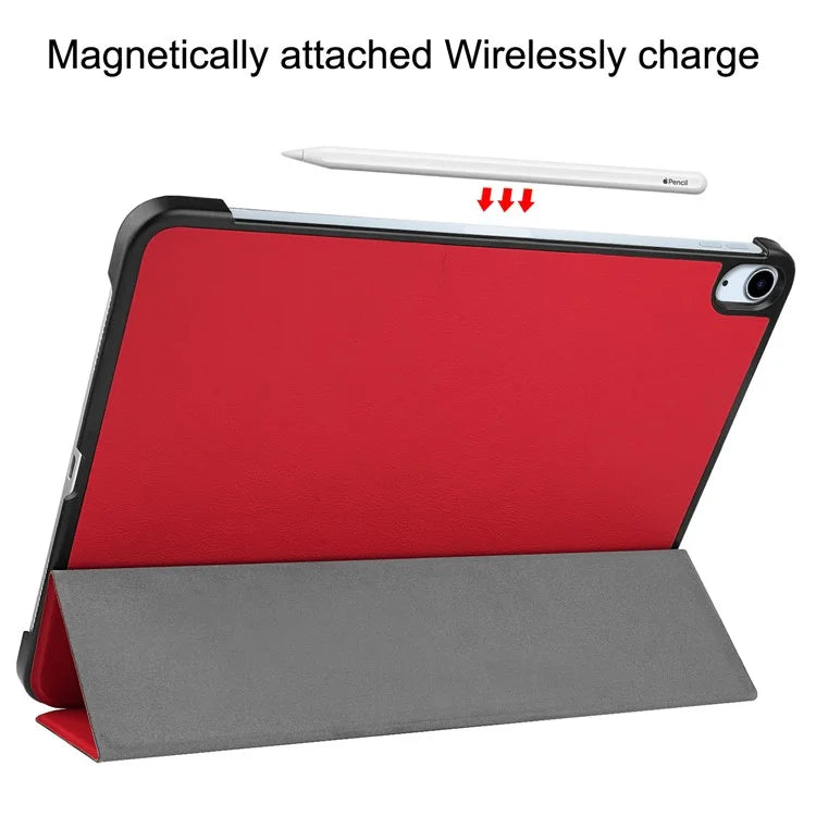 For iPad Air 13 (2024) Case Auto Wake  /  Sleep Tri-fold Stand Leather Tablet Cover