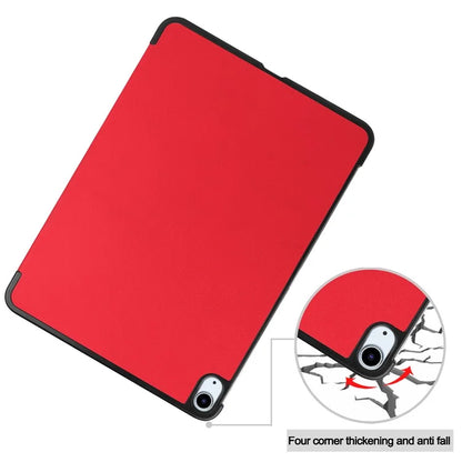 For iPad Air 13 (2024) Case Auto Wake  /  Sleep Tri-fold Stand Leather Tablet Cover