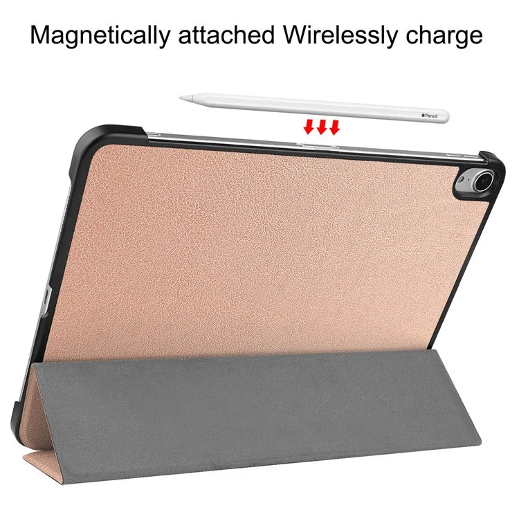 For iPad Air 13 (2024) Case Auto Wake  /  Sleep Tri-fold Stand Leather Tablet Cover