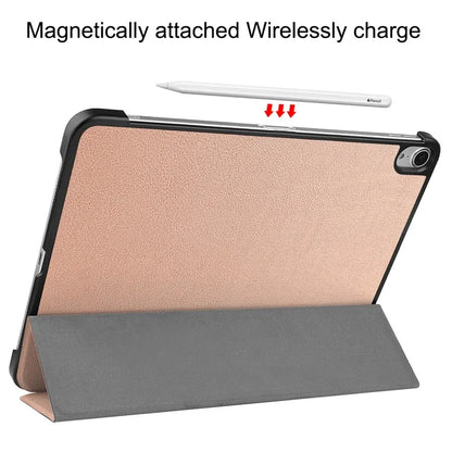 For iPad Air 13 (2024) Case Auto Wake  /  Sleep Tri-fold Stand Leather Tablet Cover
