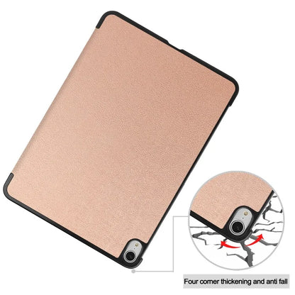 For iPad Air 13 (2024) Case Auto Wake  /  Sleep Tri-fold Stand Leather Tablet Cover