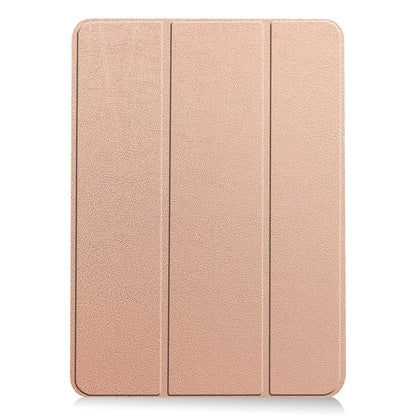 For iPad Air 13 (2024) Case Auto Wake  /  Sleep Tri-fold Stand Leather Tablet Cover