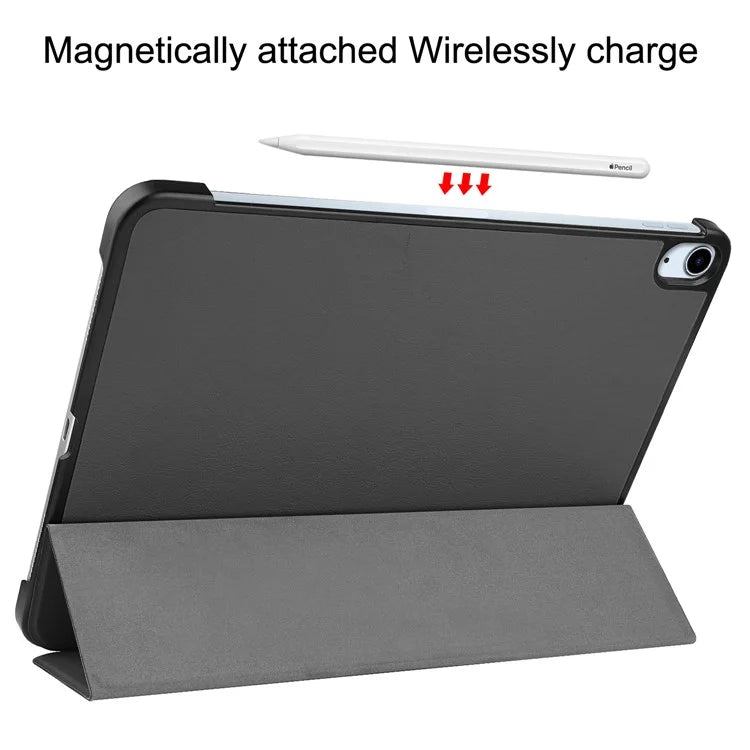 For iPad Air 13 (2024) Case Auto Wake  /  Sleep Tri-fold Stand Leather Tablet Cover
