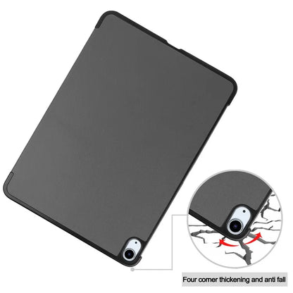 For iPad Air 13 (2024) Case Auto Wake  /  Sleep Tri-fold Stand Leather Tablet Cover