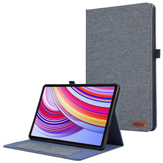 For Xiaomi Redmi Pad Pro / Redmi Pad Pro 5G / Poco Pad Card Holder Cloth Texture Leather Case Tablet Stand Cover