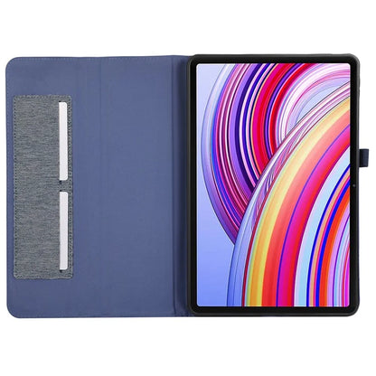 For Xiaomi Redmi Pad Pro / Redmi Pad Pro 5G / Poco Pad Card Holder Cloth Texture Leather Case Tablet Stand Cover
