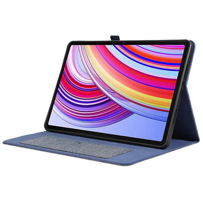 For Xiaomi Redmi Pad Pro / Redmi Pad Pro 5G / Poco Pad Card Holder Cloth Texture Leather Case Tablet Stand Cover