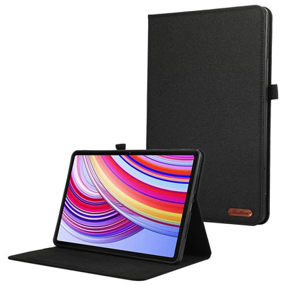 For Xiaomi Redmi Pad Pro / Redmi Pad Pro 5G / Poco Pad Card Holder Cloth Texture Leather Case Tablet Stand Cover