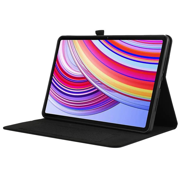 For Xiaomi Redmi Pad Pro / Redmi Pad Pro 5G / Poco Pad Card Holder Cloth Texture Leather Case Tablet Stand Cover