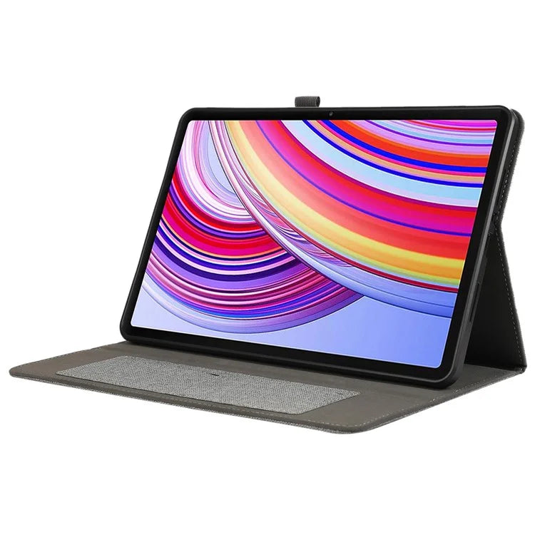 For Xiaomi Redmi Pad Pro / Redmi Pad Pro 5G / Poco Pad Card Holder Cloth Texture Leather Case Tablet Stand Cover