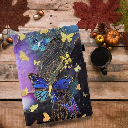 For Samsung Galaxy Tab S6 Lite (2020) / (2022) / (2024) (SM-P610 / 615) Case Pattern Printing Leather Tablet Cover with Card Holder