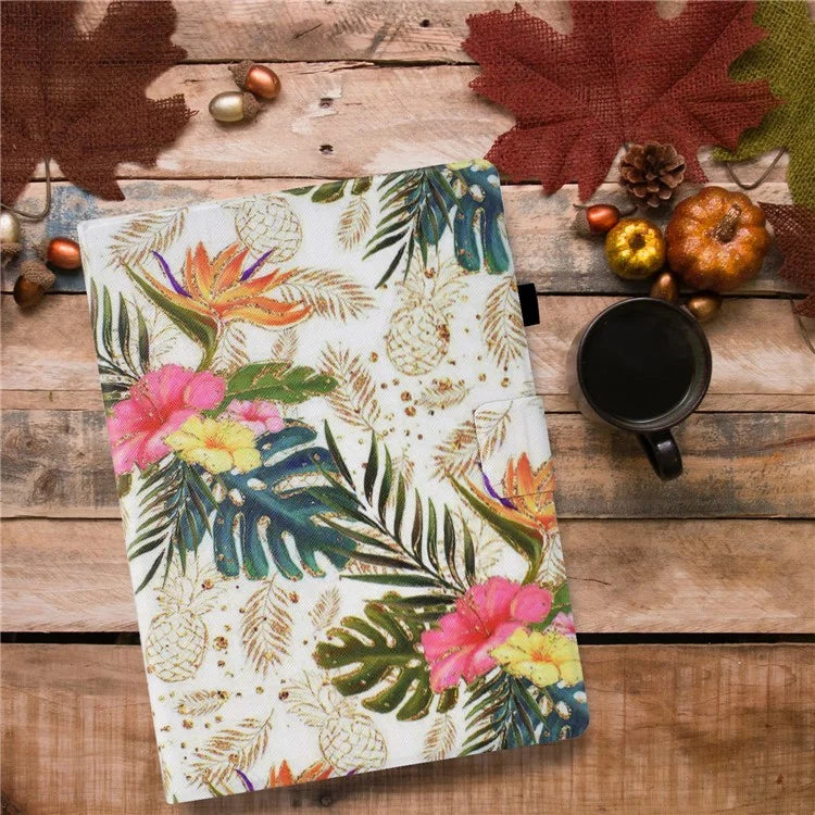 For Samsung Galaxy Tab S6 Lite (2020) / (2022) / (2024) (SM-P610 / 615) Case Pattern Printing Leather Tablet Cover with Card Holder