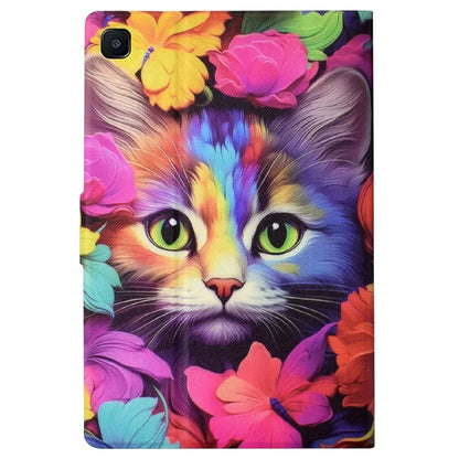 For Samsung Galaxy Tab S6 Lite (2020) / (2022) / (2024) (SM-P610 / 615) Case Pattern Printing Leather Tablet Cover with Card Holder