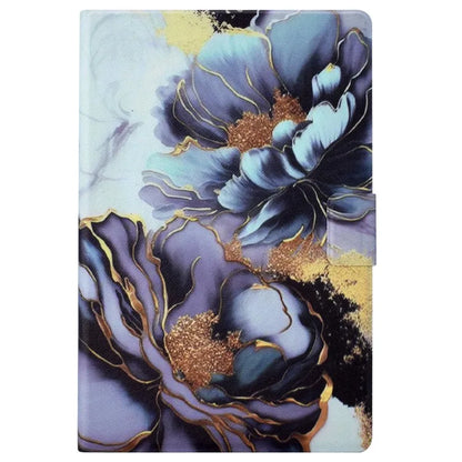 For iPad 10.9 (2022) Case with Card Slots Pattern Printed Bump Proof Leather Tablet Cover