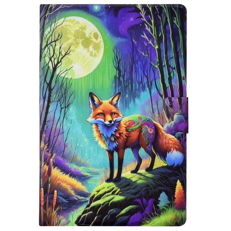 For iPad Pro 11 (2018) / (2020) / iPad Air 11 (2024) / Air (2020) / (2022) Case PU Leather Pattern Folio Smart Tablet Cover