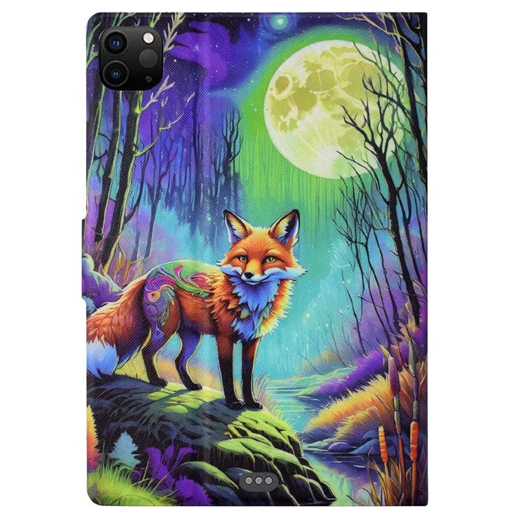 For iPad Pro 11 (2018) / (2020) / iPad Air 11 (2024) / Air (2020) / (2022) Case PU Leather Pattern Folio Smart Tablet Cover