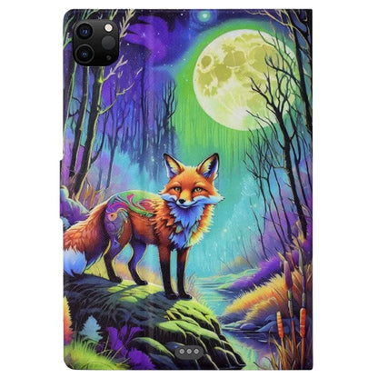 For iPad Pro 11 (2018) / (2020) / iPad Air 11 (2024) / Air (2020) / (2022) Case PU Leather Pattern Folio Smart Tablet Cover