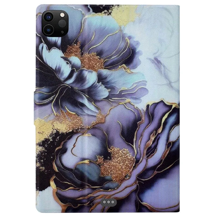 For iPad Pro 11 (2018) / (2020) / iPad Air 11 (2024) / Air (2020) / (2022) Case PU Leather Pattern Folio Smart Tablet Cover