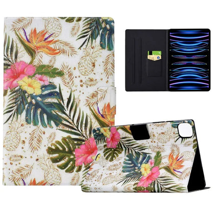 For iPad Pro 11 (2018) / (2020) / iPad Air 11 (2024) / Air (2020) / (2022) Case PU Leather Pattern Folio Smart Tablet Cover