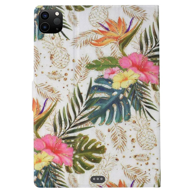 For iPad Pro 11 (2018) / (2020) / iPad Air 11 (2024) / Air (2020) / (2022) Case PU Leather Pattern Folio Smart Tablet Cover