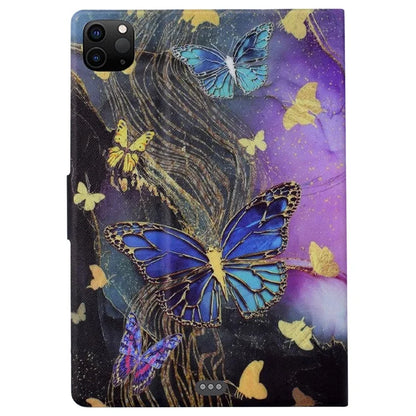 For iPad Pro 11 (2018) / (2020) / iPad Air 11 (2024) / Air (2020) / (2022) Case PU Leather Pattern Folio Smart Tablet Cover