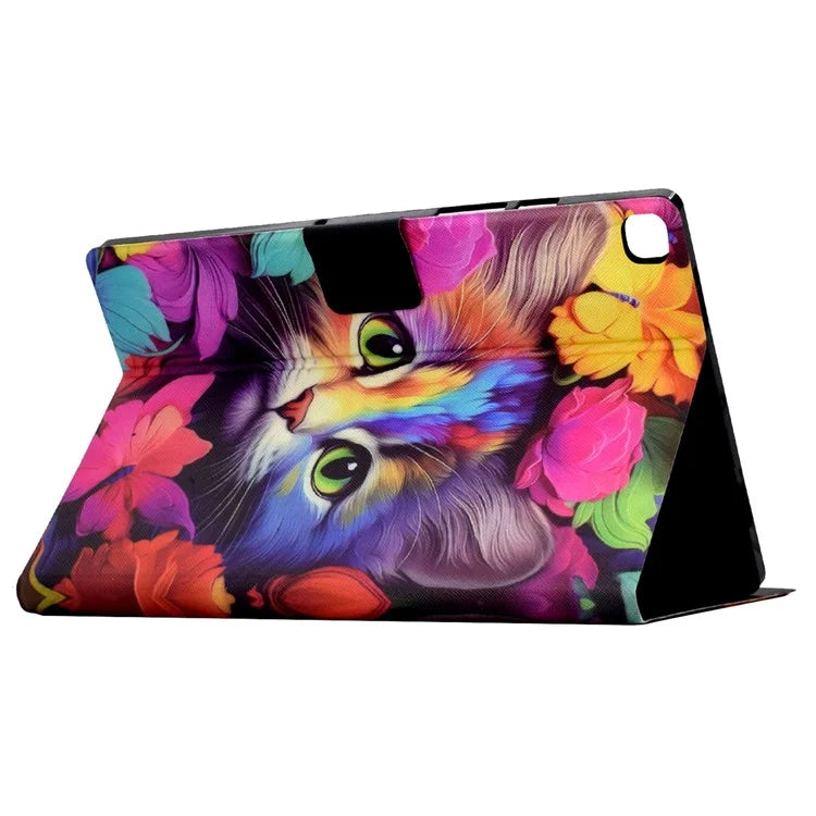 For iPad 10.2 (2020) / (2019) / iPad Air 10.5 inch (2019) Leather Case Pattern Print Card Slots Tablet Cover
