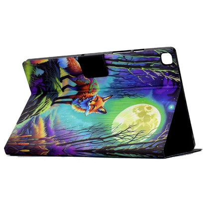 For iPad 10.2 (2020) / (2019) / iPad Air 10.5 inch (2019) Leather Case Pattern Print Card Slots Tablet Cover