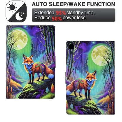For iPad 10.2 (2020) / (2019) / iPad Air 10.5 inch (2019) Leather Case Pattern Print Card Slots Tablet Cover