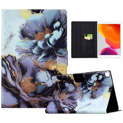 For iPad 10.2 (2020) / (2019) / iPad Air 10.5 inch (2019) Leather Case Pattern Print Card Slots Tablet Cover