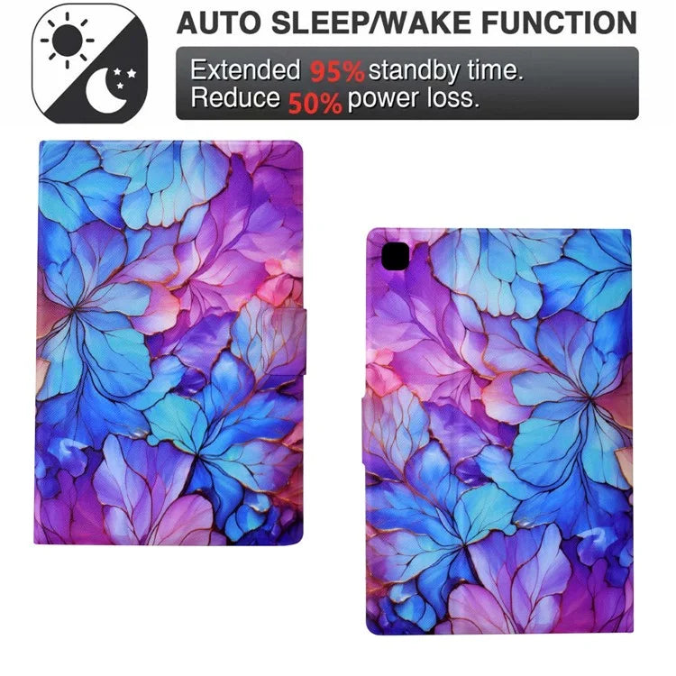 For iPad 10.2 (2020) / (2019) / iPad Air 10.5 inch (2019) Leather Case Pattern Print Card Slots Tablet Cover
