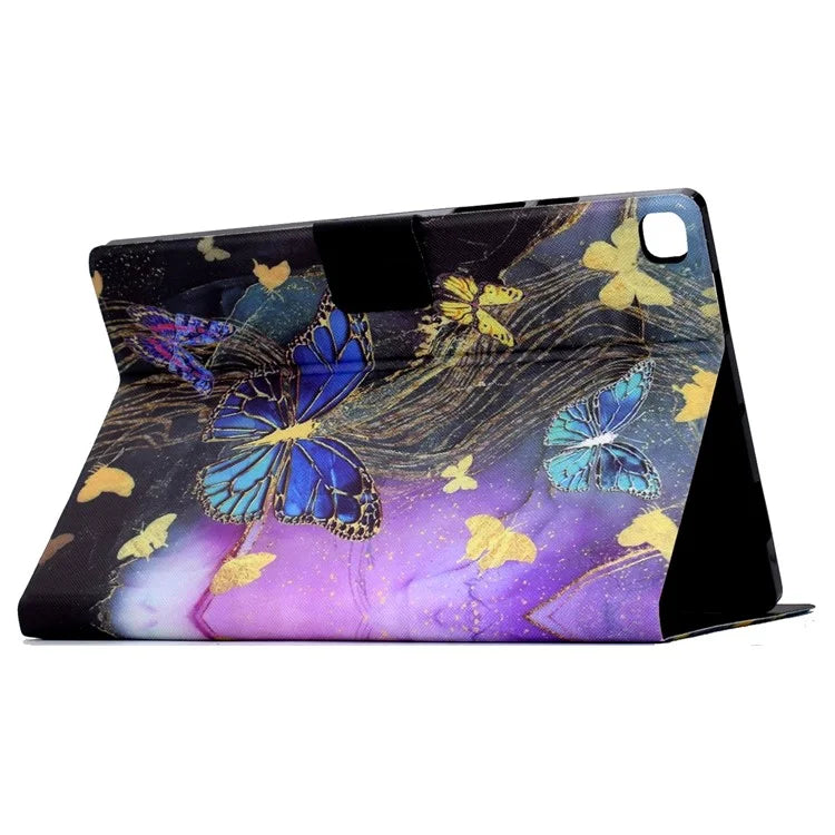 For iPad 10.2 (2020) / (2019) / iPad Air 10.5 inch (2019) Leather Case Pattern Print Card Slots Tablet Cover