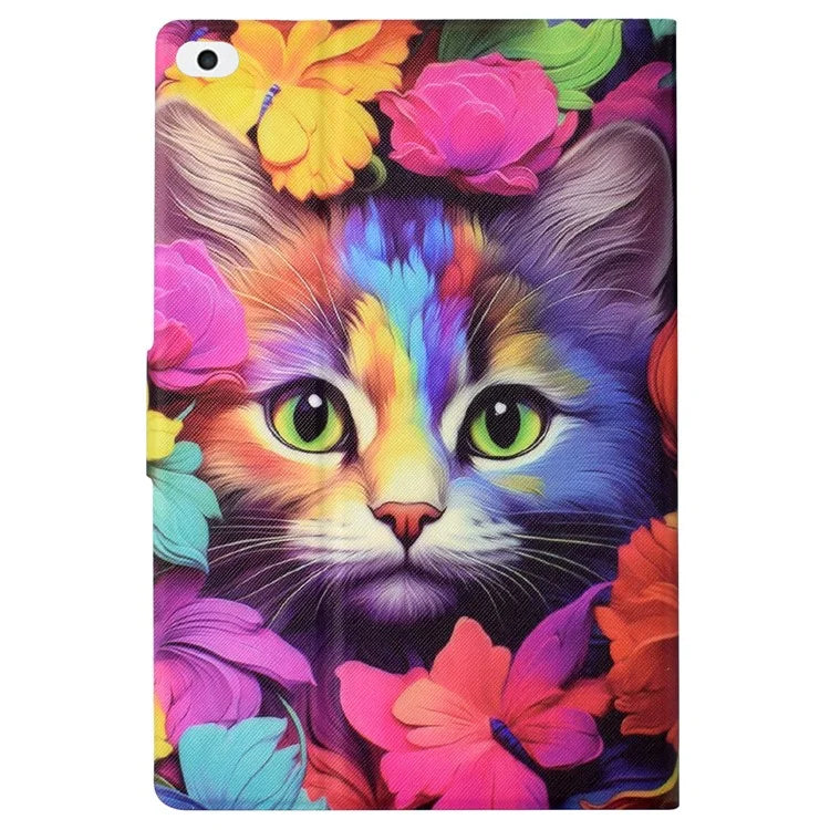 For iPad Air (2013) / iPad Air 2 / iPad 9.7-inch (2017) / (2018) Case PU Leather Pattern Folio Stand Protective Shell Cover