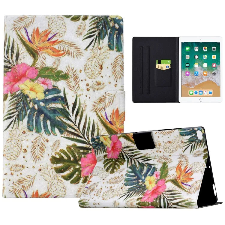 For iPad Air (2013) / iPad Air 2 / iPad 9.7-inch (2017) / (2018) Case PU Leather Pattern Folio Stand Protective Shell Cover