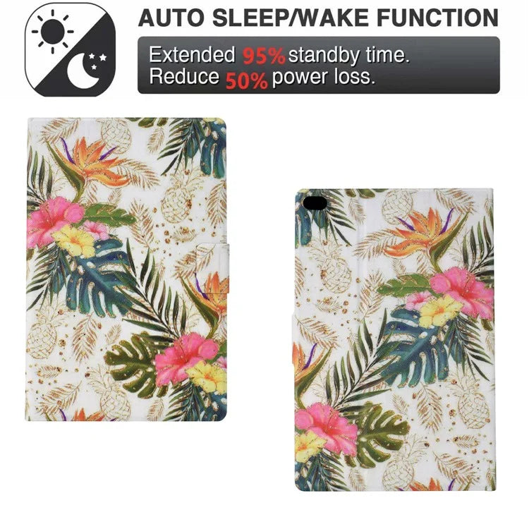 For iPad Air (2013) / iPad Air 2 / iPad 9.7-inch (2017) / (2018) Case PU Leather Pattern Folio Stand Protective Shell Cover