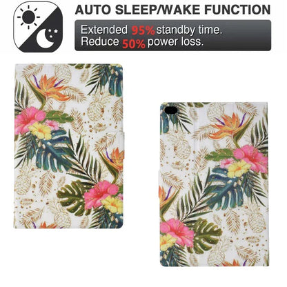 For iPad Air (2013) / iPad Air 2 / iPad 9.7-inch (2017) / (2018) Case PU Leather Pattern Folio Stand Protective Shell Cover