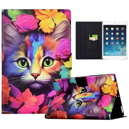 For iPad Mini / Mini 2 / mini 3 / mini 4 / mini (2019) 7.9 inch Case PU Leather Pattern Printed Cover with Card Holder