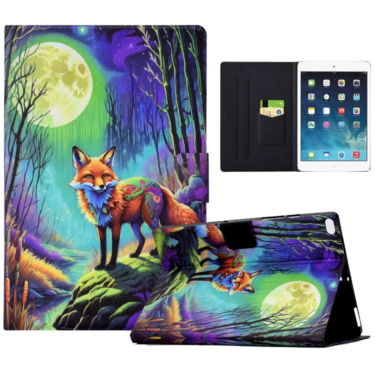 For iPad Mini / Mini 2 / mini 3 / mini 4 / mini (2019) 7.9 inch Case PU Leather Pattern Printed Cover with Card Holder