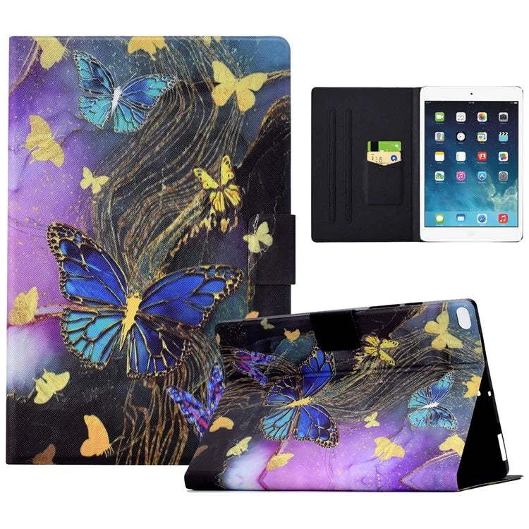 For iPad Mini / Mini 2 / mini 3 / mini 4 / mini (2019) 7.9 inch Case PU Leather Pattern Printed Cover with Card Holder