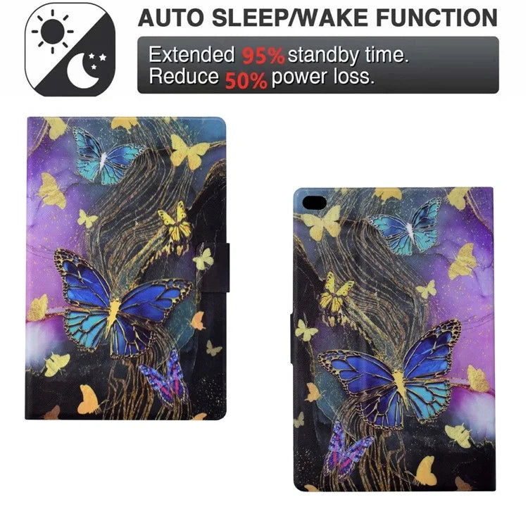 For iPad Mini / Mini 2 / mini 3 / mini 4 / mini (2019) 7.9 inch Case PU Leather Pattern Printed Cover with Card Holder