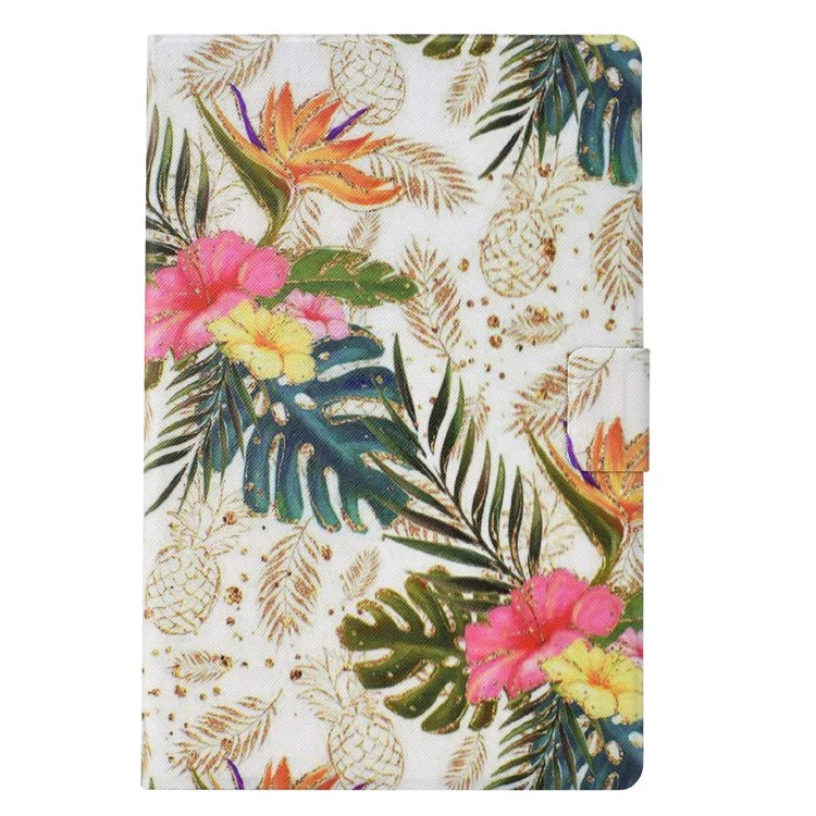 For Samsung Galaxy Tab A9 Case PU Leather Pattern Folding Stand Protective Tablet Cover