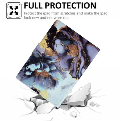 For Samsung Galaxy Tab A9 Case PU Leather Pattern Folding Stand Protective Tablet Cover