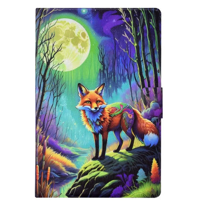 For Samsung Galaxy Tab A9 Case PU Leather Pattern Folding Stand Protective Tablet Cover